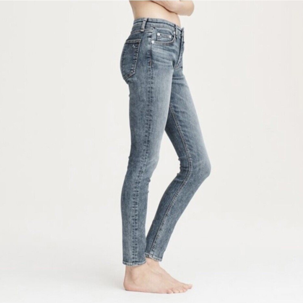 Rag & Bone Womens Cate Mid Rise  Ankle Skinny Denim Jeans Baxhill